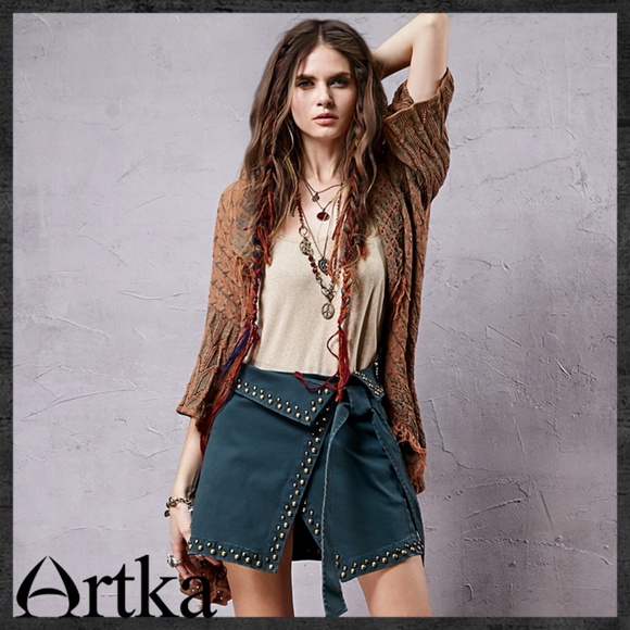 ARTKA Asymmetrical Riveted Skirt M - Picture 3 of 8